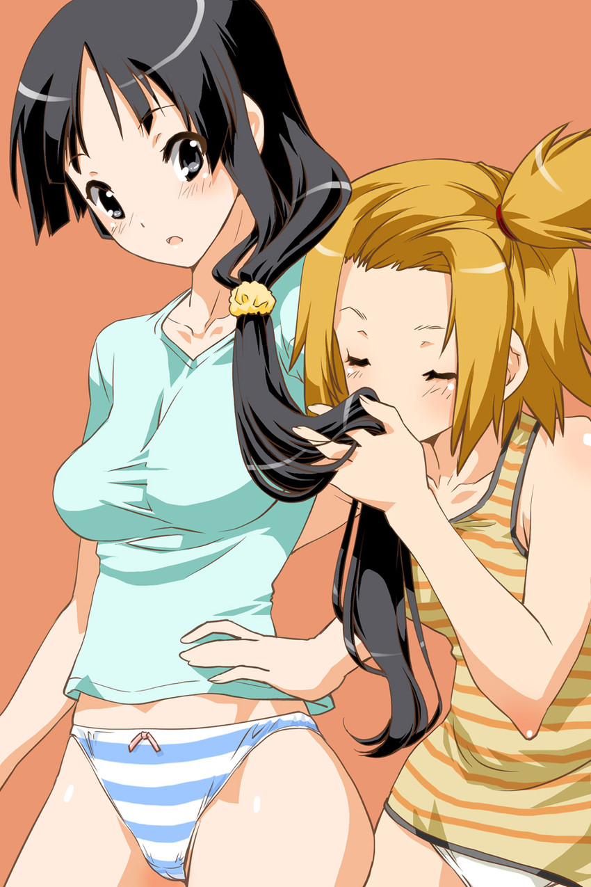akiyama mio and tainaka ritsu (k-on!) drawn by shinama
