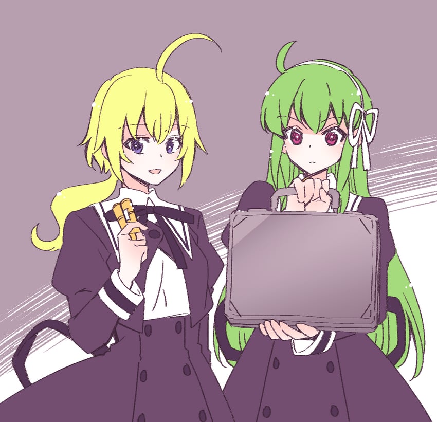 amano soraha and tanaka ichi (assault lily) drawn by sorato_(astllatte)