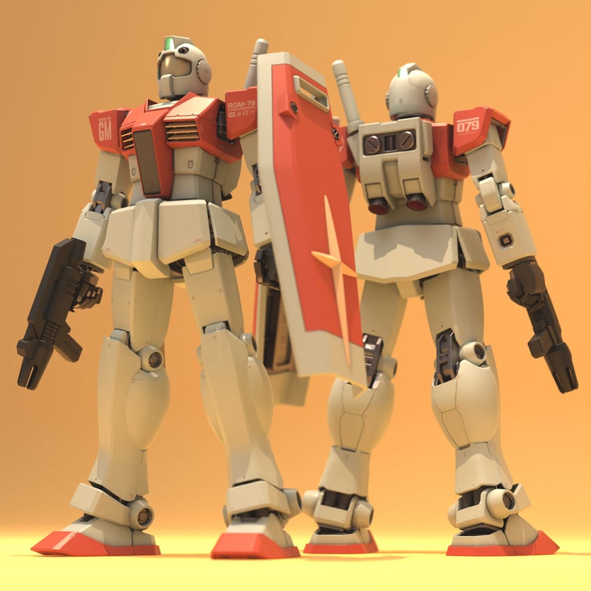 gm (gundam and 1 more) drawn by mjeff