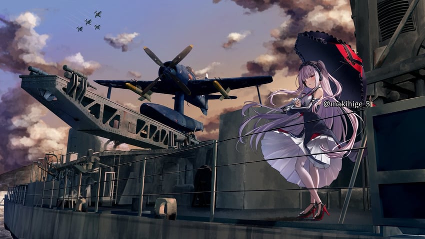 halford (azur lane and 1 more) drawn by makihige