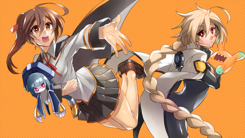 lambda-11, celica a. mercury, tartar, and minerva (blazblue and 1 more) drawn by kaneaki_mukku