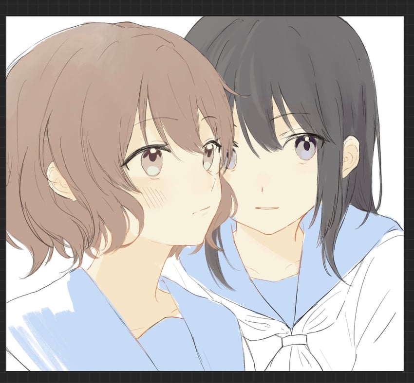 oumae kumiko and kousaka reina (hibike! euphonium) drawn by fufu_060211