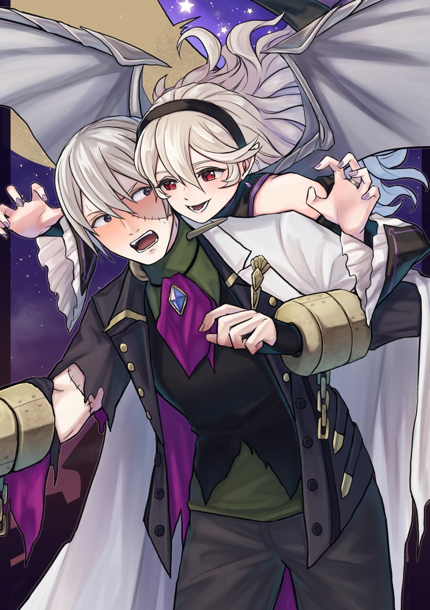 female corrin and jakob (fire emblem and 1 more) drawn by yuki12046