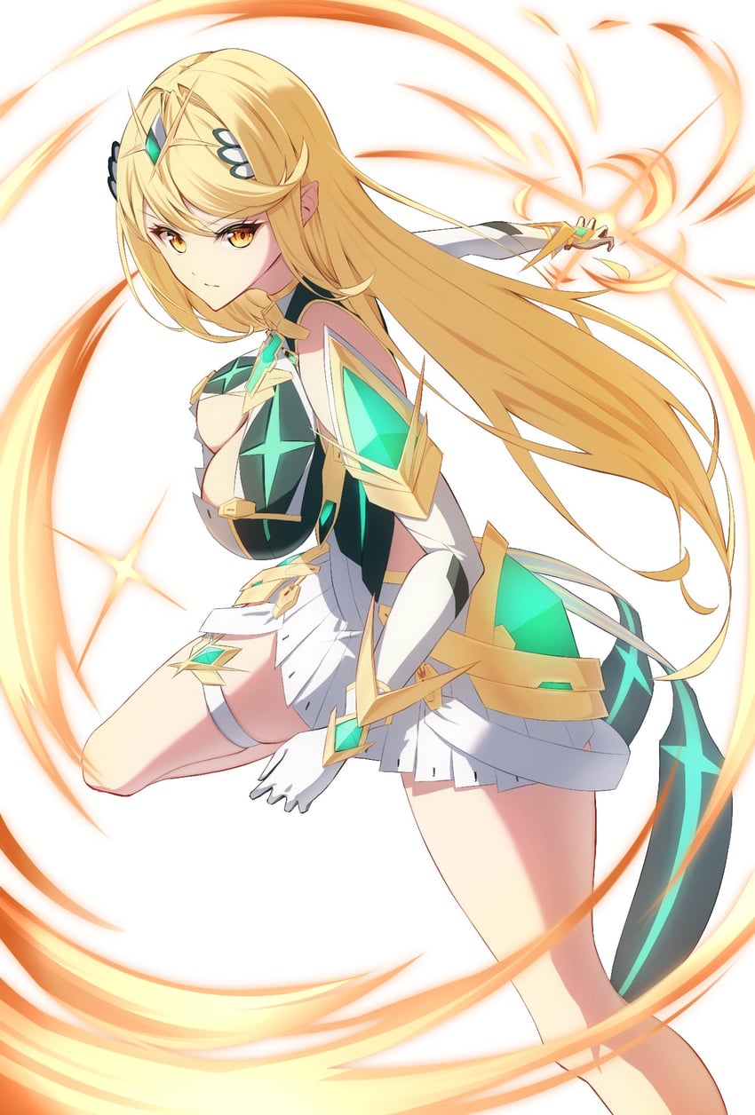 mythra (xenoblade chronicles and 1 more) drawn by doromizu_(d0r0118)