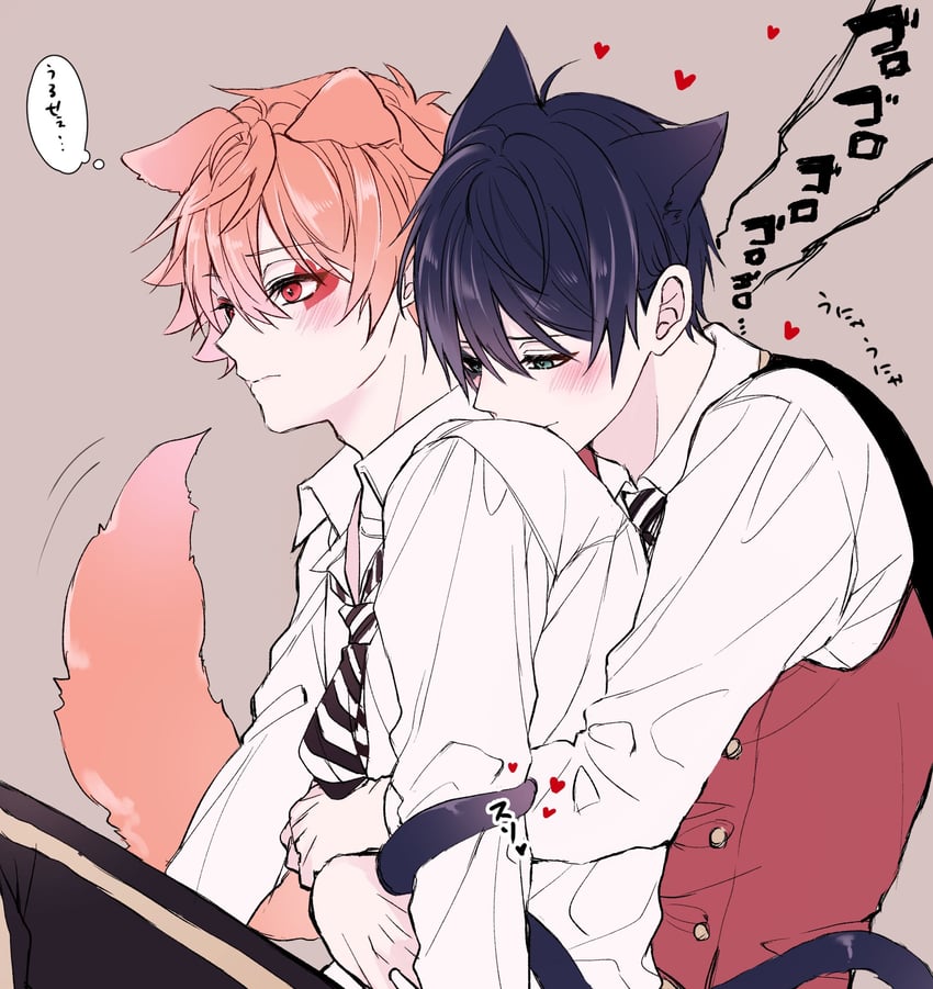 ace trappola and deuce spade (twisted wonderland) drawn by mofu_twst