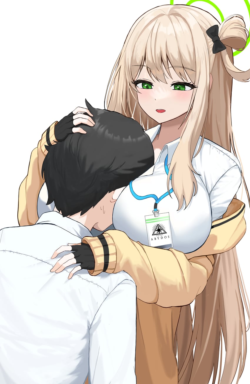 sensei and nonomi (blue archive and 1 more) drawn by fahufahu