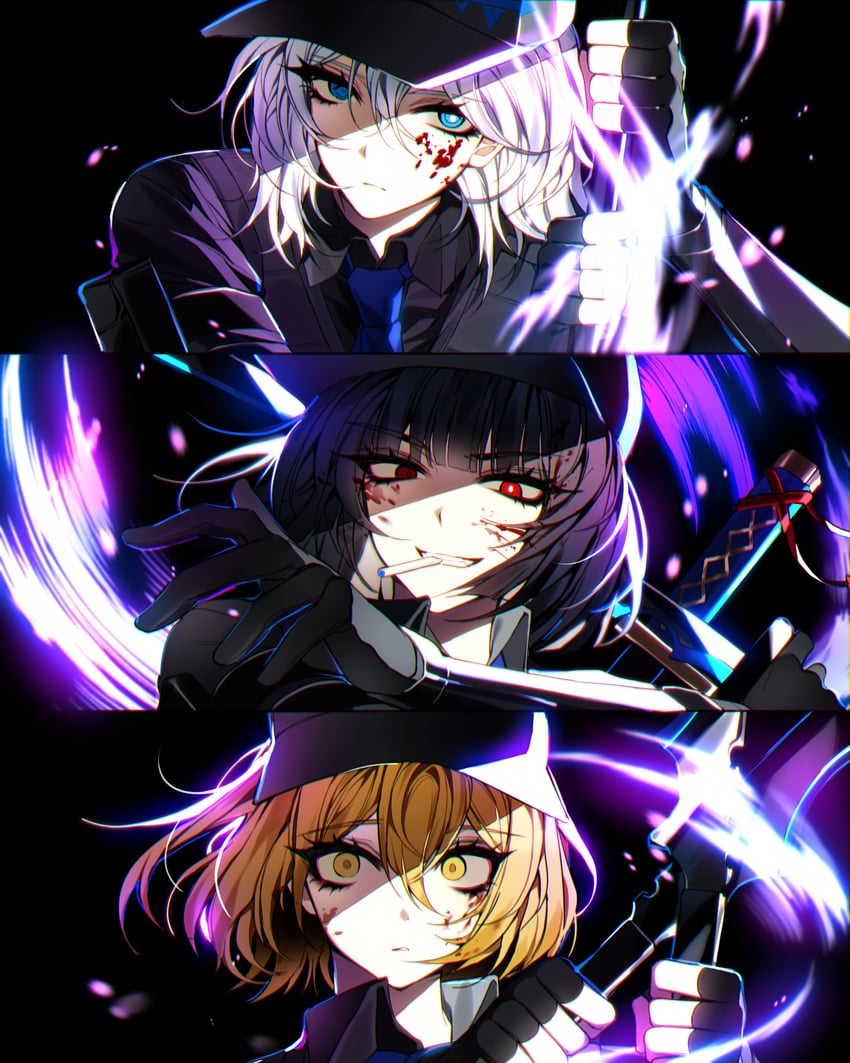 don quixote, faust, and ryoshu (project moon and 1 more) drawn by cherry_oux