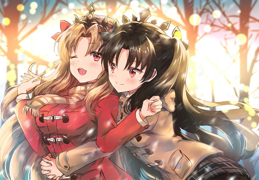 ereshkigal and ishtar (fate and 1 more) drawn by melings_(aot2846)