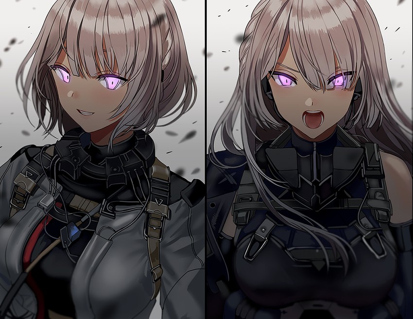 rpk-16 and ak-15 (girls' frontline) drawn by silence_girl