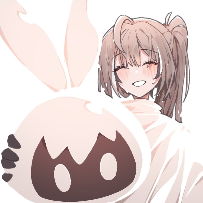 nanashi mumei (hololive and 2 more) drawn by airenif