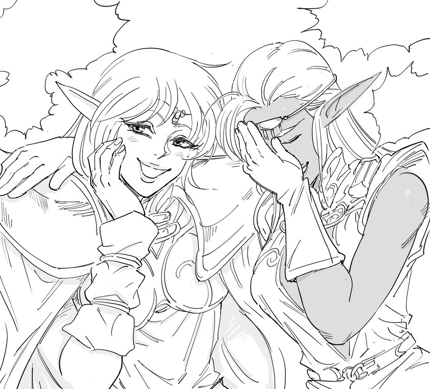 deedlit and pirotess (record of lodoss war) drawn by bb_(baalbuddy)
