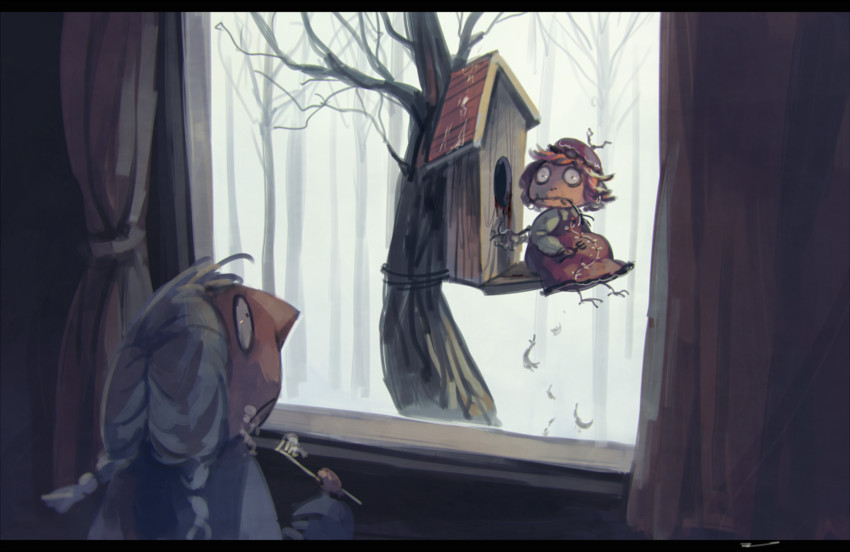 izayoi sakuya and mystia lorelei (touhou) drawn by koto_inari