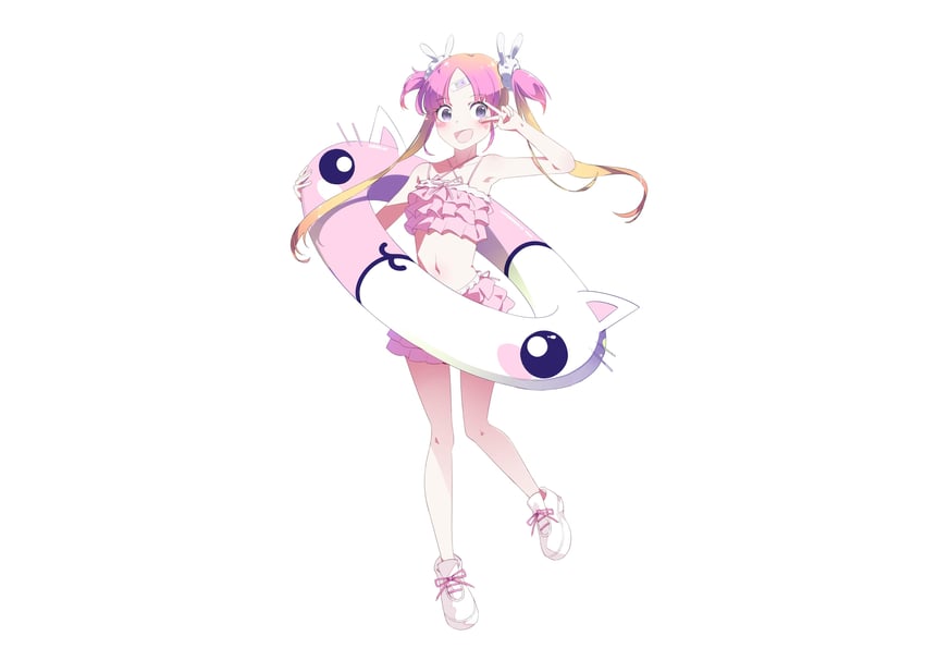 kyoresu and kyopi (indie virtual youtuber) drawn by rait_visual_works