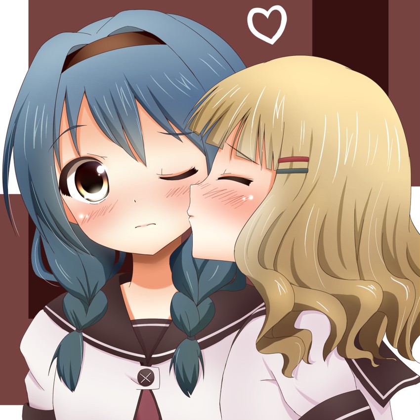 oomuro sakurako and furutani himawari (yuruyuri) drawn by taiki_ken
