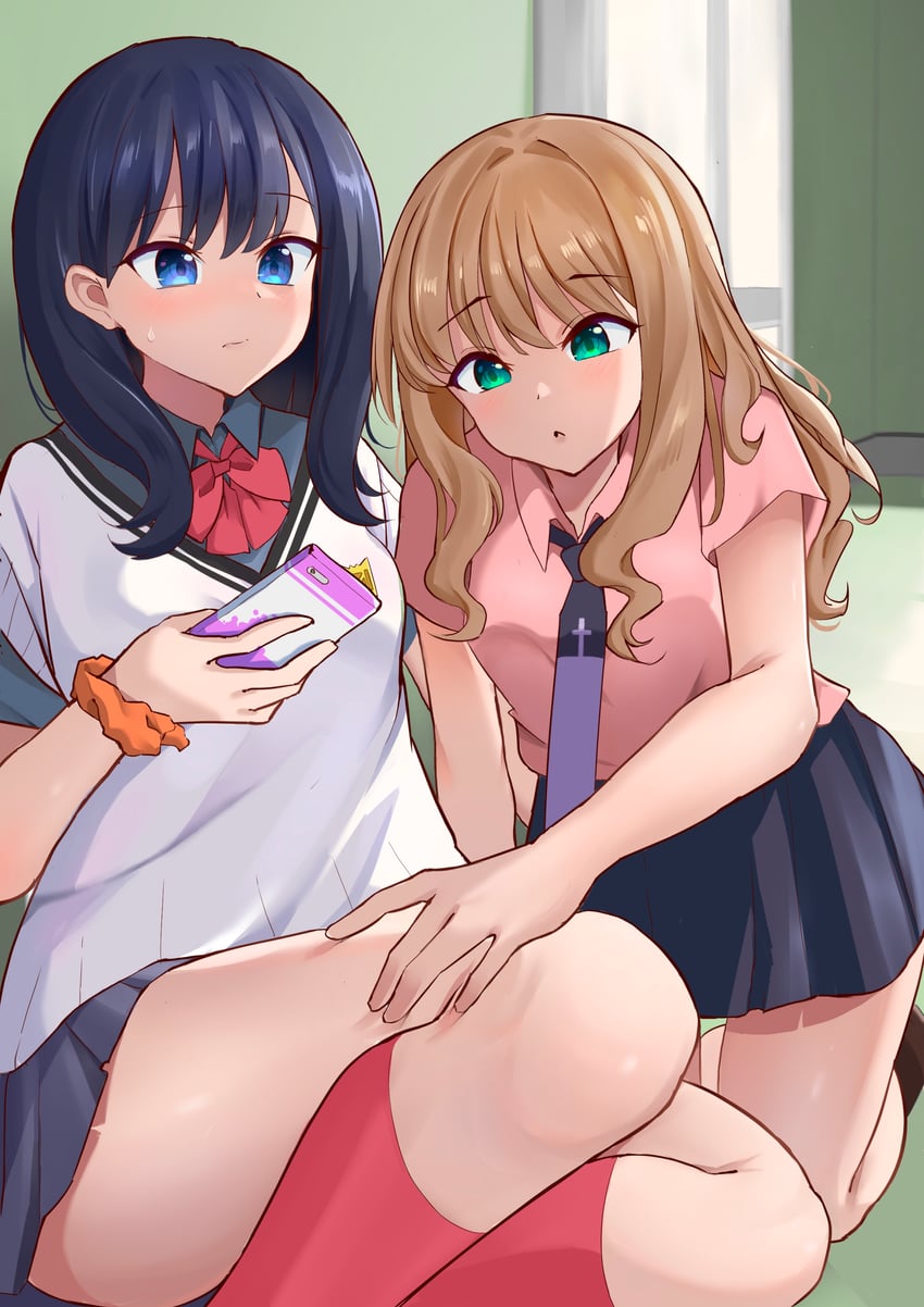 takarada rikka and minami yume (gridman universe and 2 more) drawn by patomu