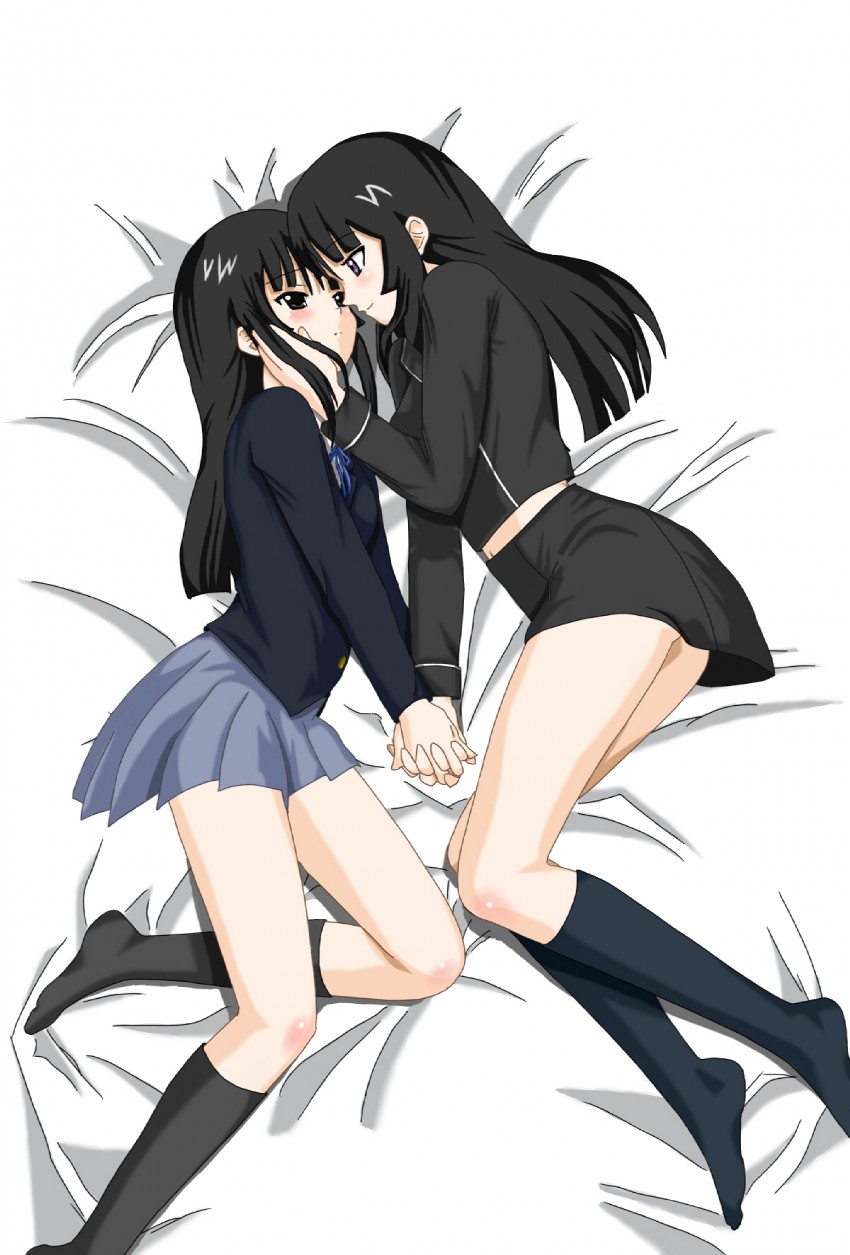 akiyama mio and isayama yomi (k-on! and 2 more) drawn by kazuma_(pixiv)