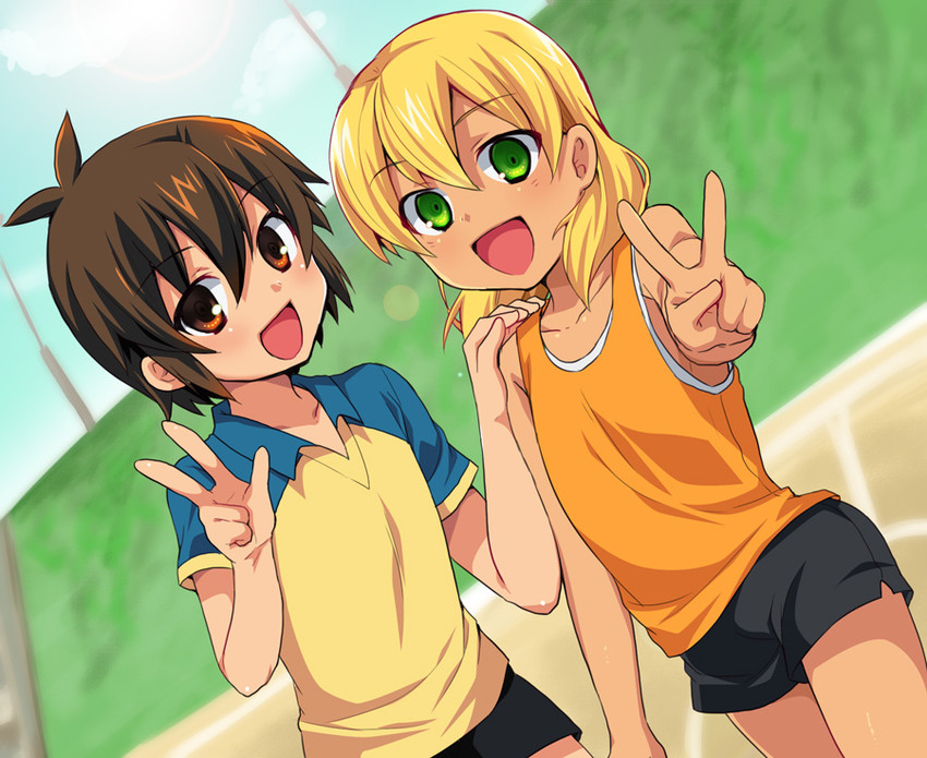 miyasaka ryou and handa shin'ichi (inazuma eleven) drawn by futaba_841