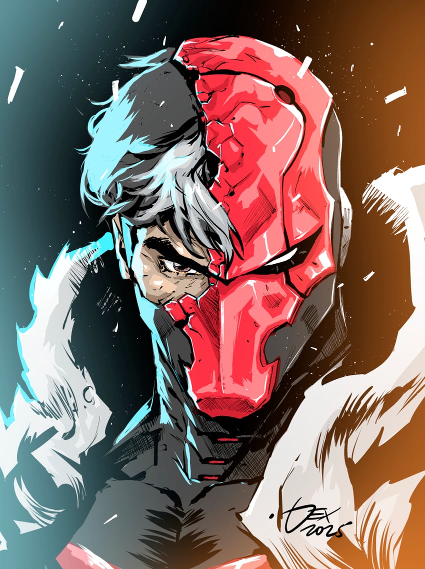 jason todd, red hood, and red ronin (dc comics and 2 more) drawn by dexter_soy