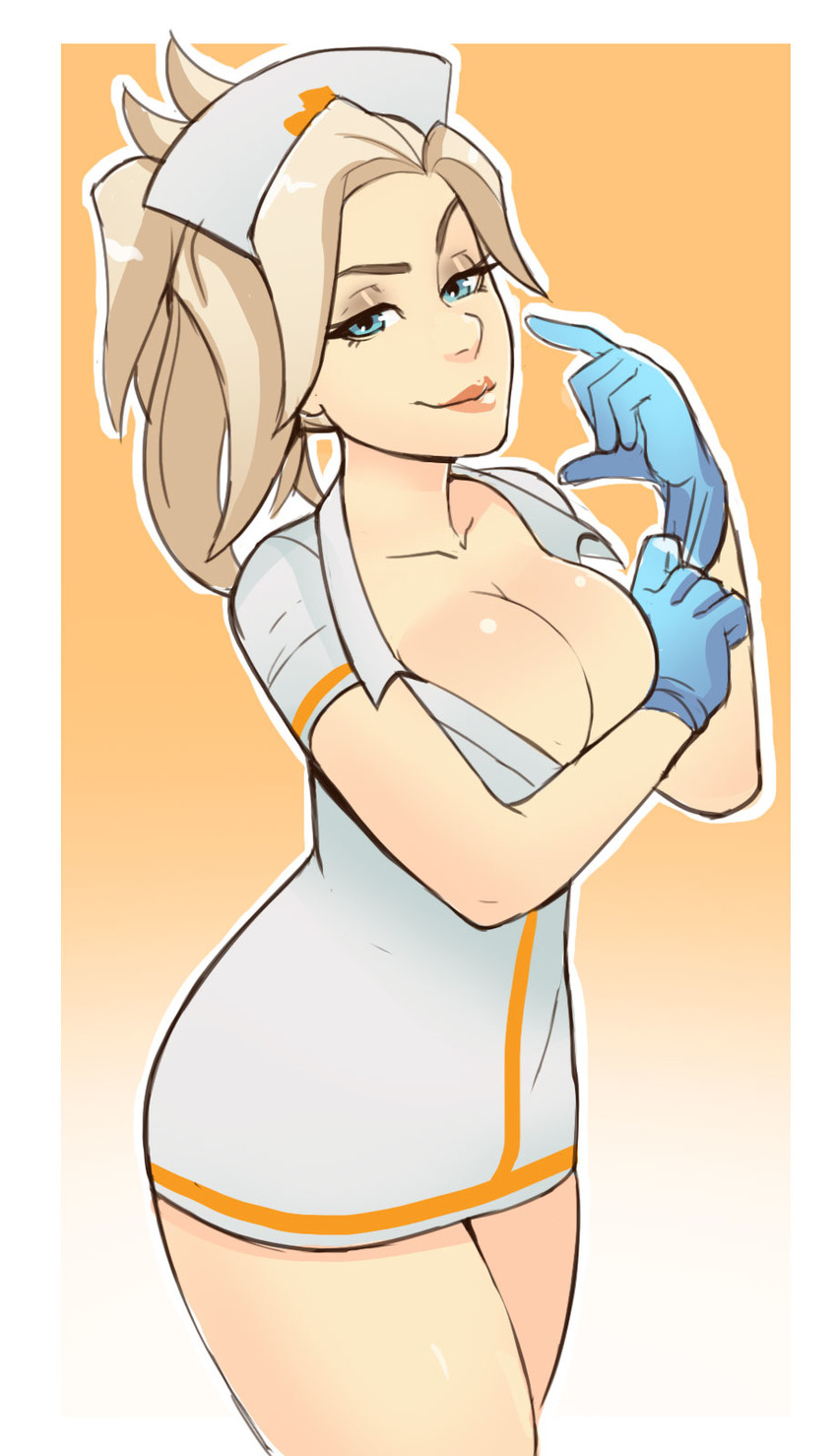 mercy (overwatch and 1 more) drawn by greenmarine