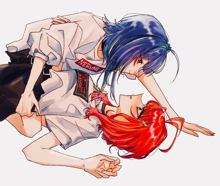 suzumi nemo and akane canna (nanashi inc.) drawn by amaotome