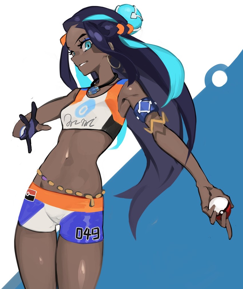nessa (pokemon and 1 more) drawn by balance_(superdust)