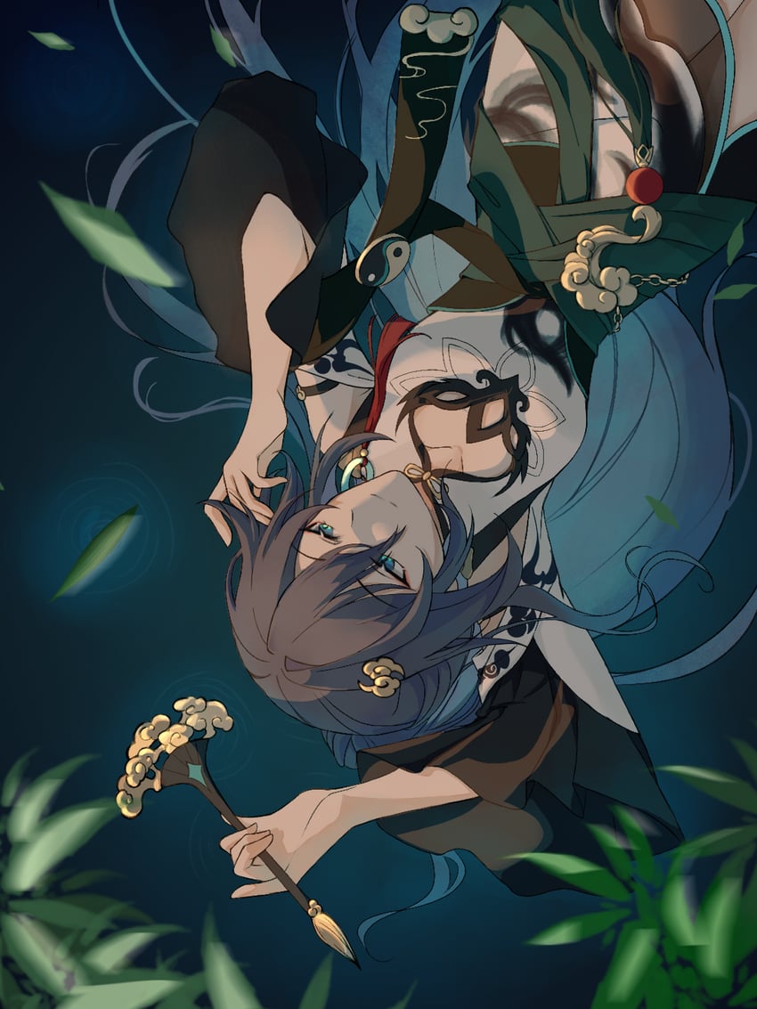 fu hua (honkai and 1 more) drawn by jun_tong_(dixian344)
