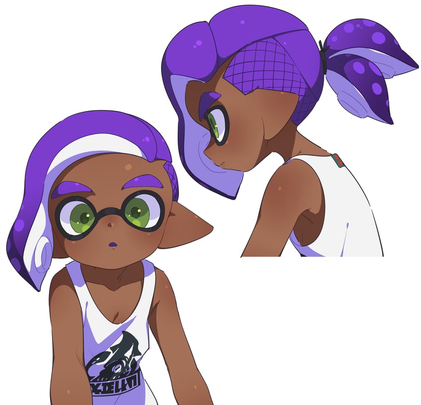 inkling player character and inkling boy (splatoon) drawn by surume01417