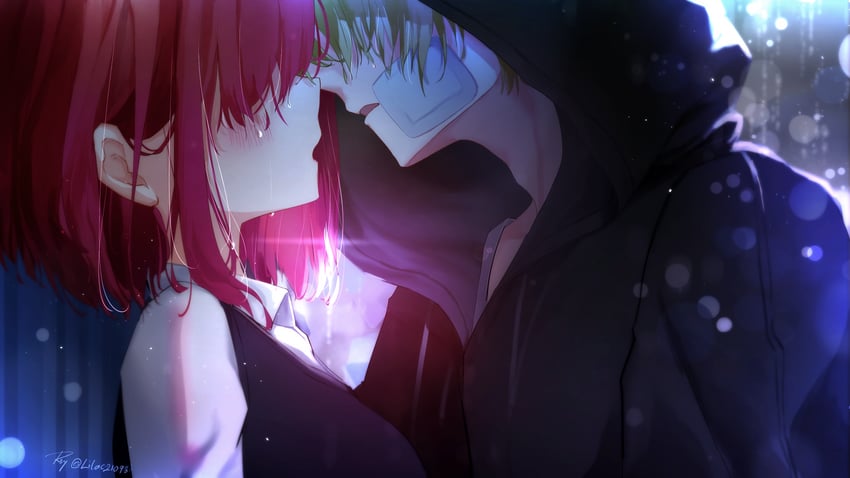 arima kana and hoshino aquamarine (oshi no ko) drawn by lilac10