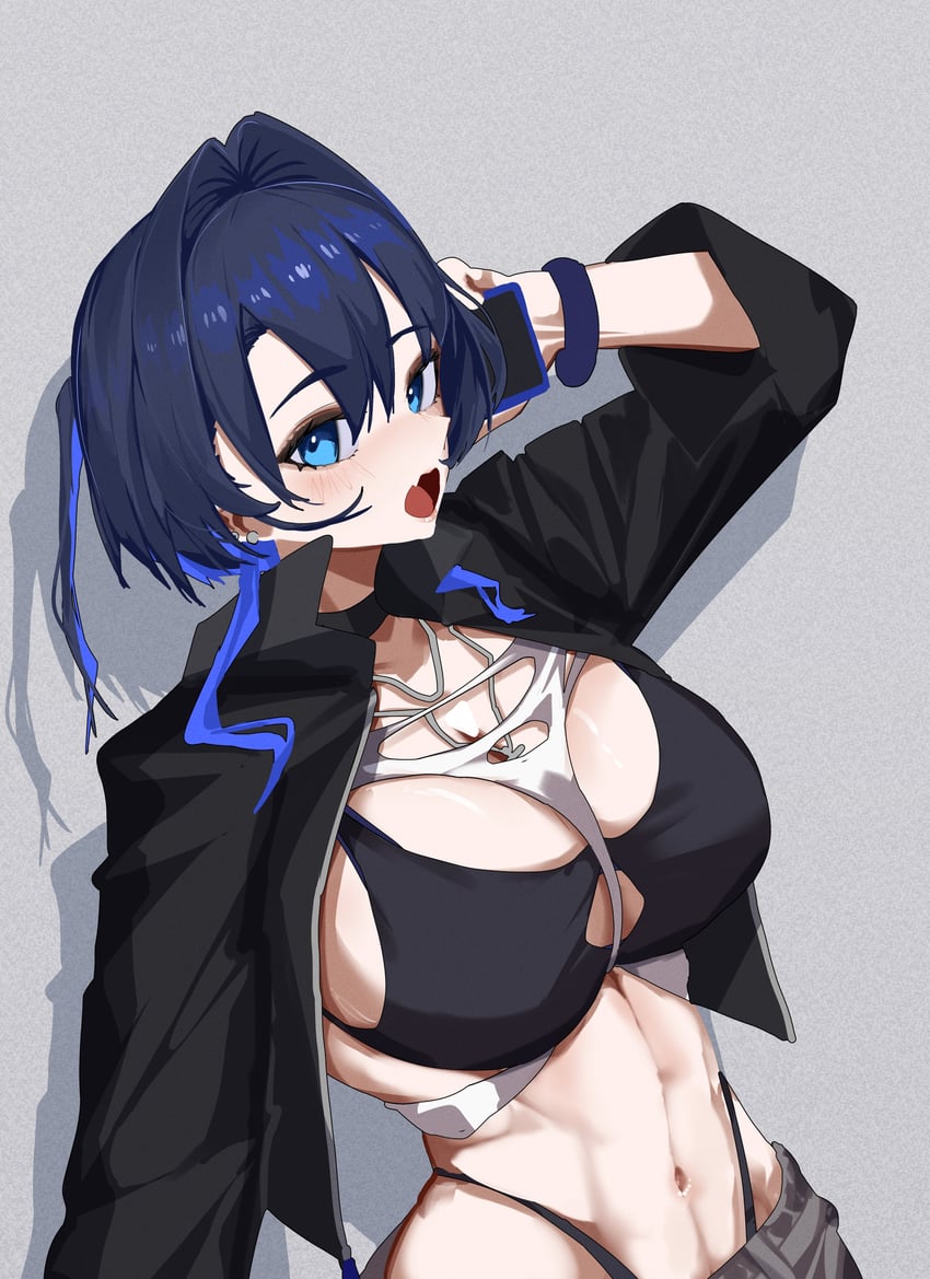 ouro kronii (hololive and 1 more) drawn by daaku_(koizumi_arata)