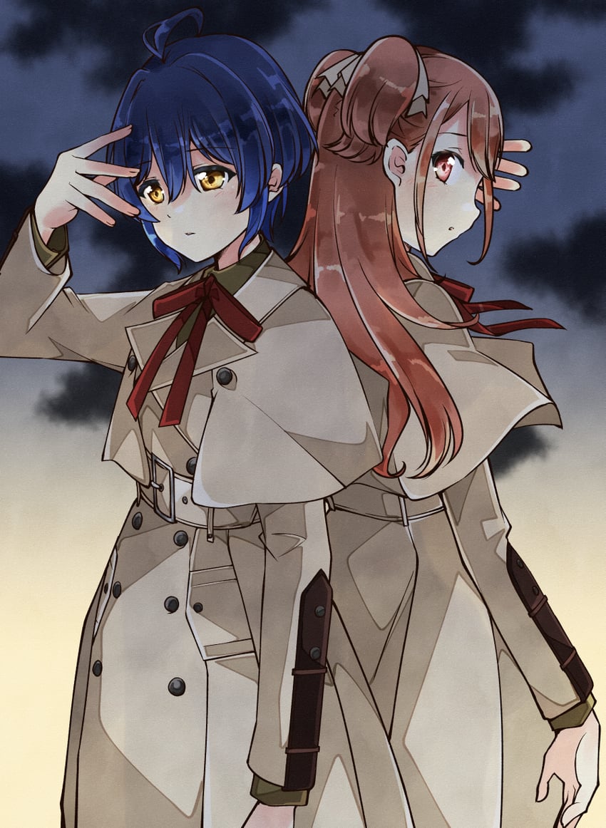 takigawa miu and sera honoka (22/7) drawn by trefle_r