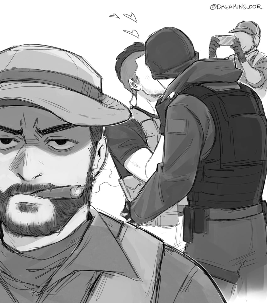 ghost, soap, captain price, and gaz (call of duty and 1 more) drawn by dreaming_oor