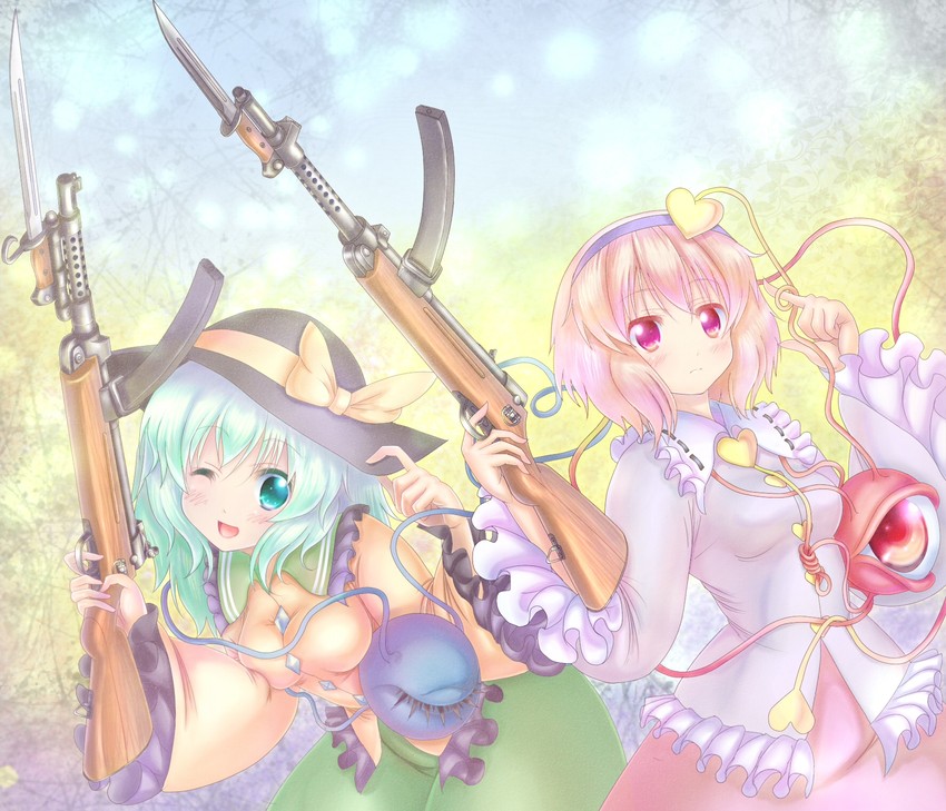 komeiji koishi and komeiji satori (touhou) drawn by em_s