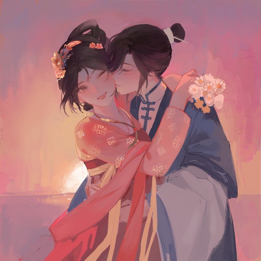 nangong jingnu and qiyan agula (jing wei qing shang) drawn by apricot268
