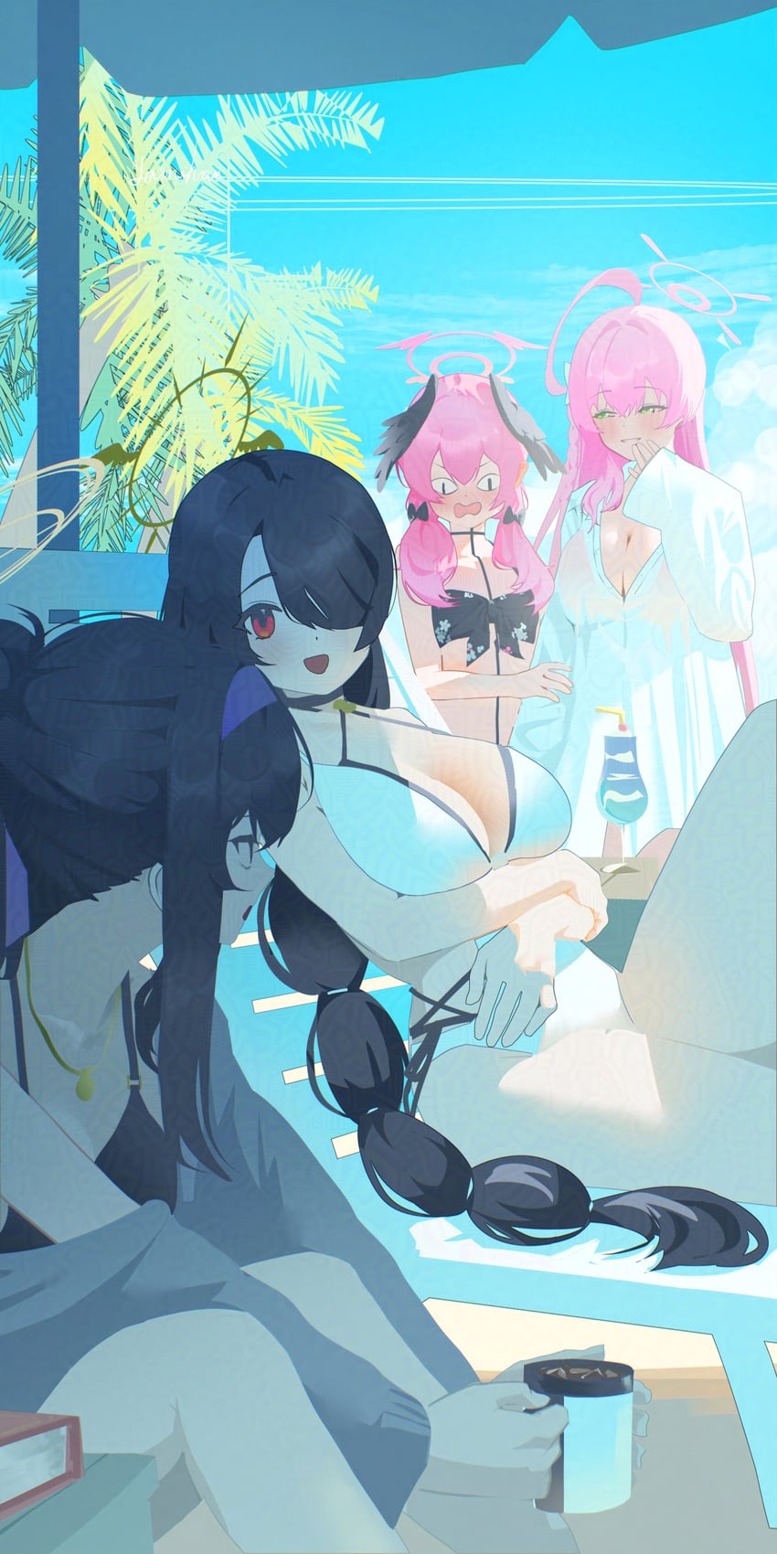 koharu, hanako, ui, and hinata (blue archive) drawn by yamaharu_(xxzf7284)