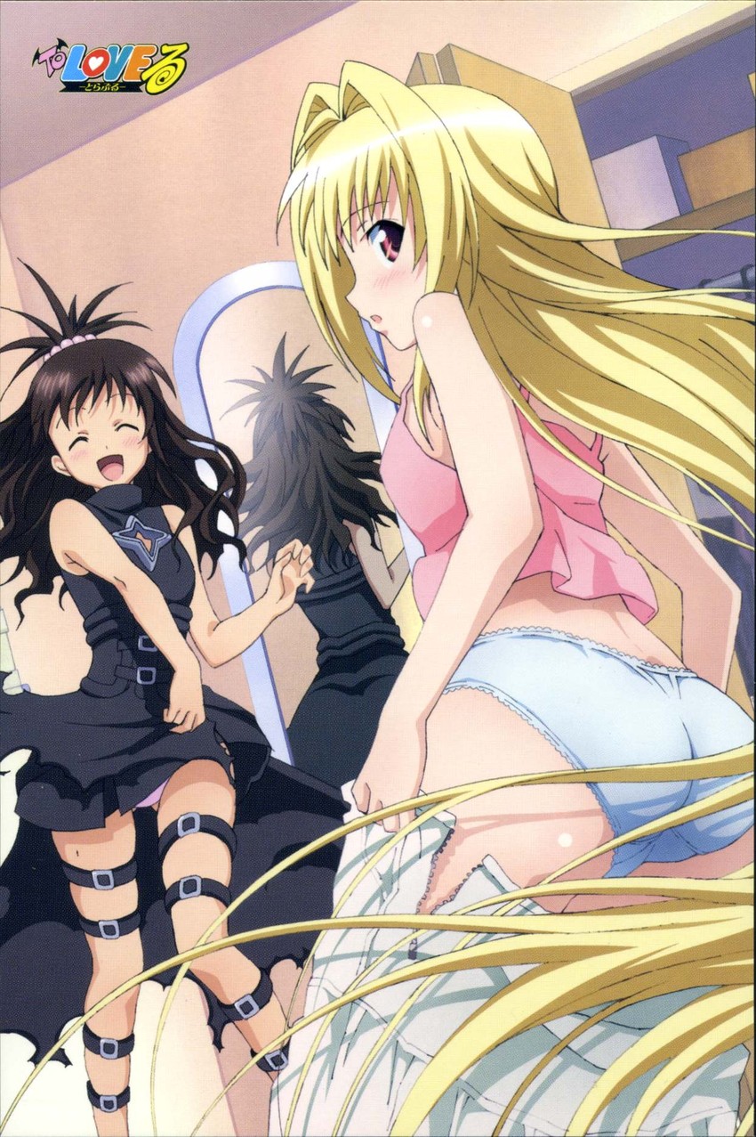 konjiki no yami and yuuki mikan (to love-ru) drawn by takami_akio