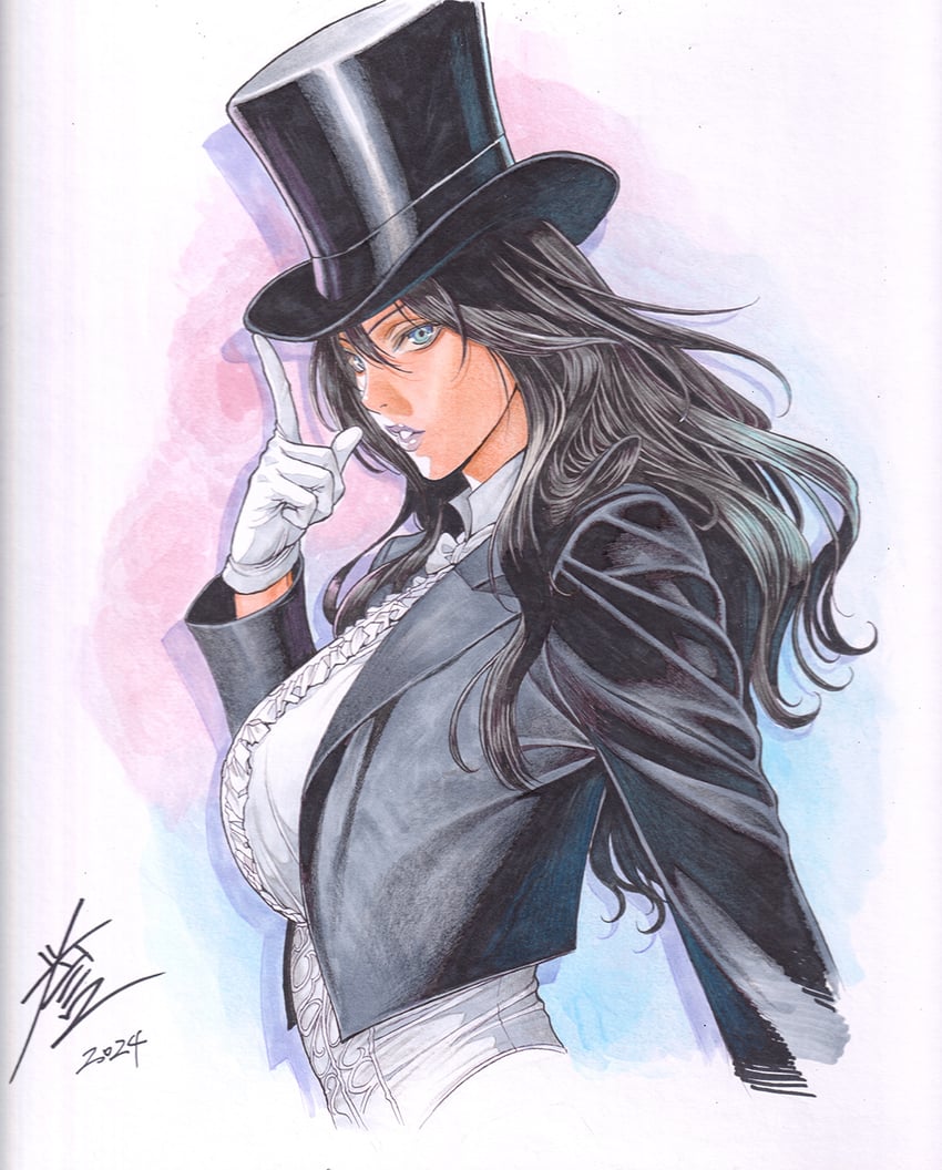 zatanna zatara (dc comics) drawn by homare_(fool's_art)