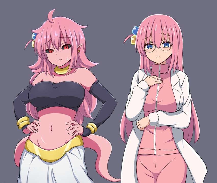 gotoh hitori, android 21, and majin android 21 (dragon ball and 2 more) drawn by suwaneko