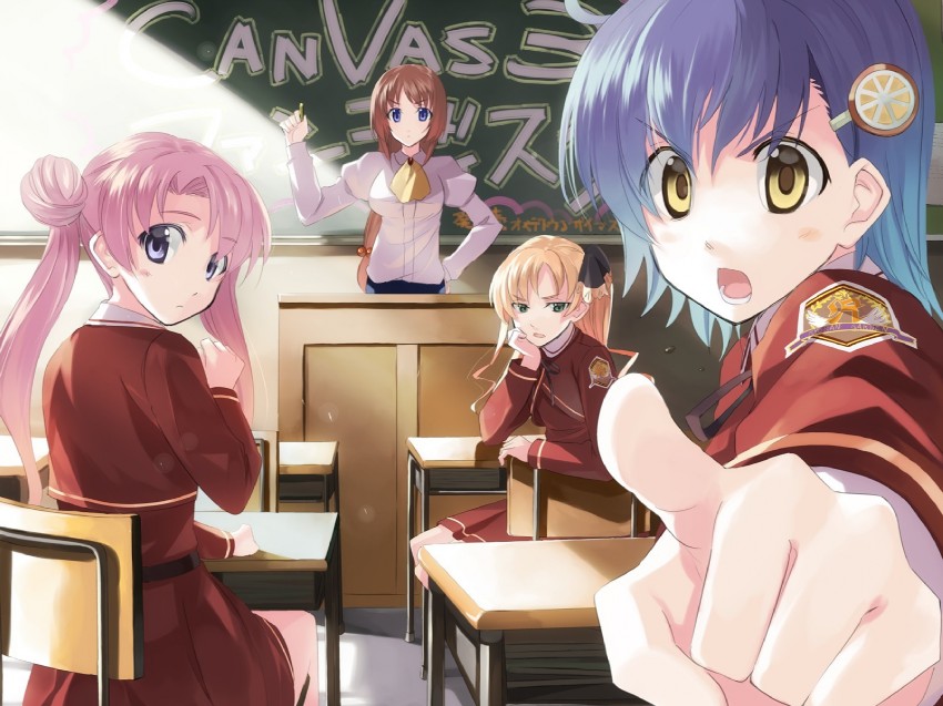 asato rina, akebi yusa, nagahashi ryou, and chigusa nanami (canvas and 1 more) drawn by kabocha_(monkey4)