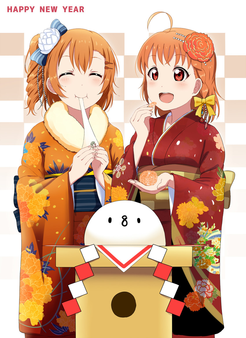 kosaka honoka and takami chika (love live! and 2 more) drawn by siokazunoko
