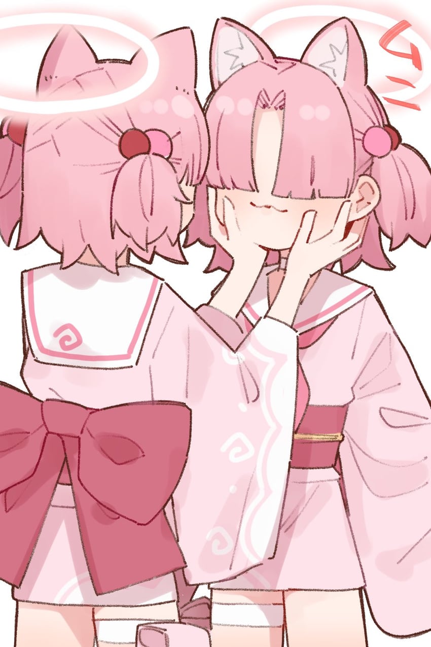 chlorella observation club member (blue archive) drawn by kamo_(kamonabe_44)