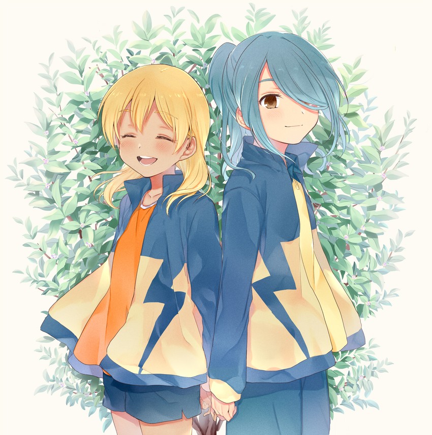 kazemaru ichirouta and miyasaka ryou (inazuma eleven) drawn by tomo_(sjim)