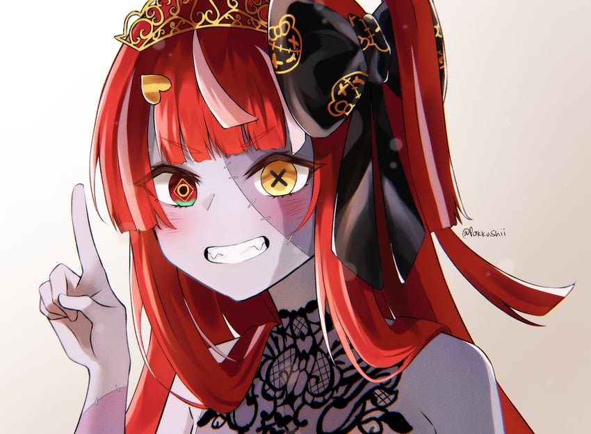 kureiji ollie (hololive and 1 more) drawn by fiyaa_(pakkoshii)