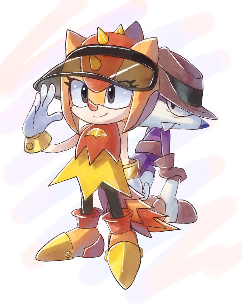 trip the sungazer and fang the sniper (sonic and 3 more) drawn by plus2sf