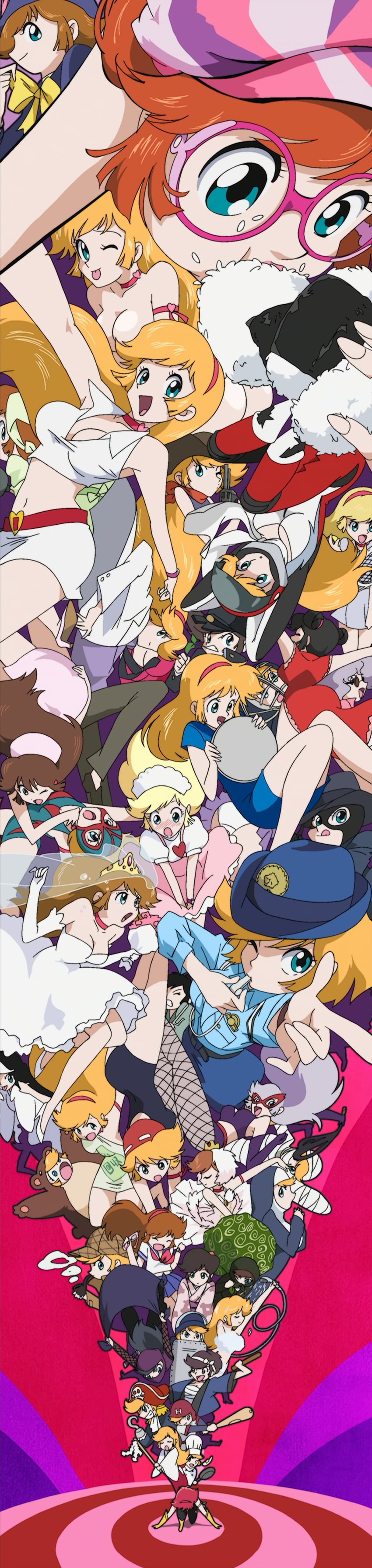 cutie honey and kisaragi honey (cutie honey and 1 more)