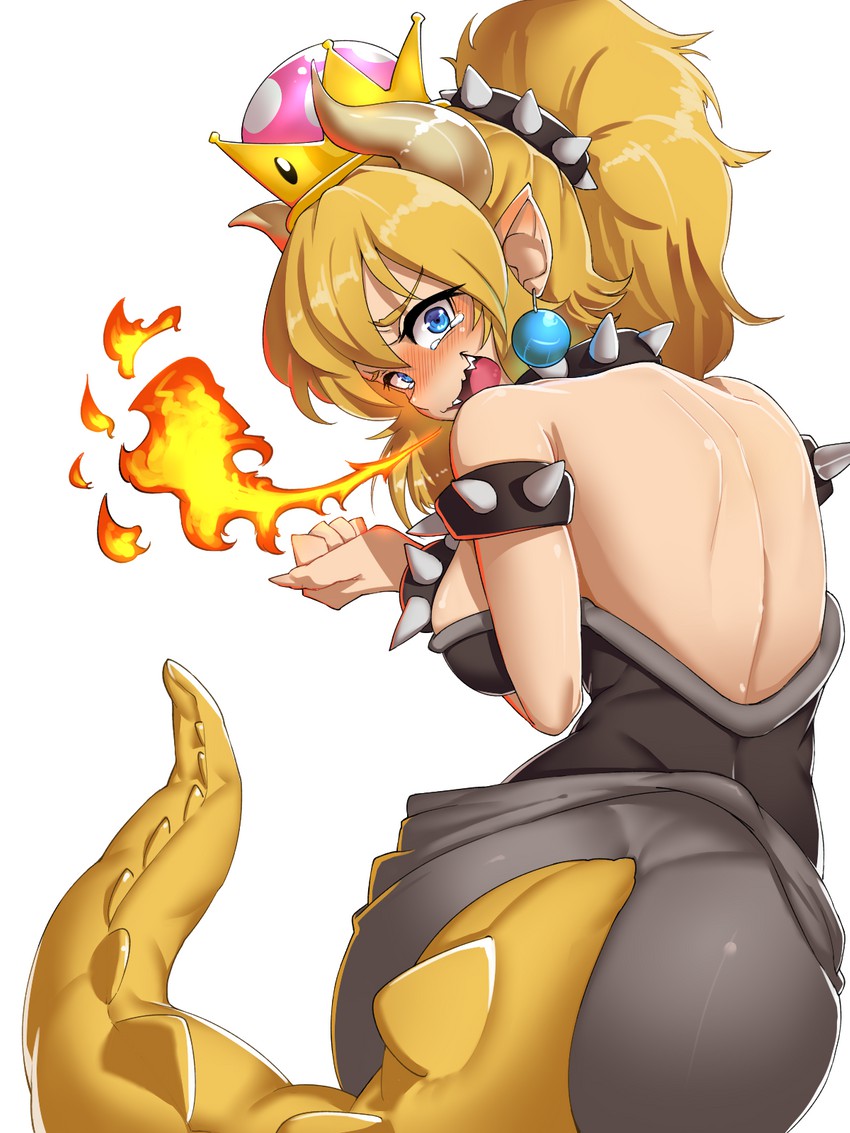 bowsette (mario and 1 more) drawn by sd_bigpie