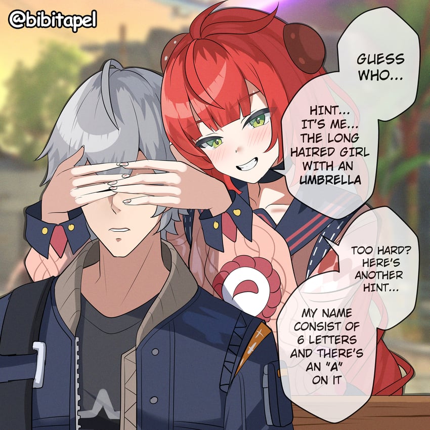 wise and ukinami yuzuha (zenless zone zero) drawn by bibitapel