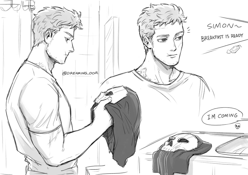 ghost (call of duty and 1 more) drawn by dreaming_oor