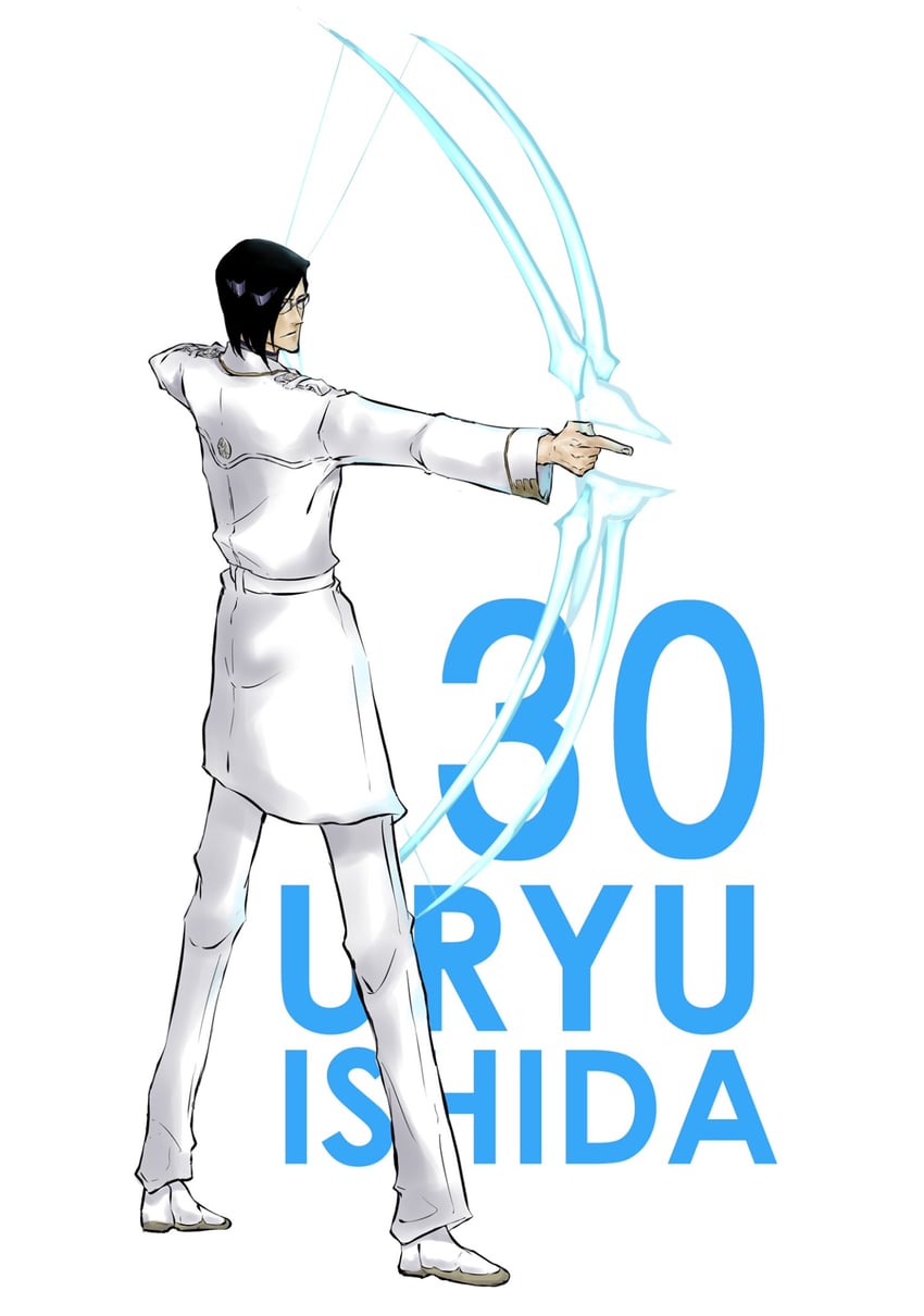 ishida uryuu (bleach and 1 more) drawn by mitu_hide43