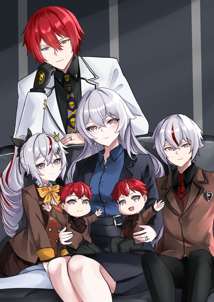 bronya zaychik, homu, kira yoshikage, and captain (honkai and 3 more) drawn by tian_kazuki