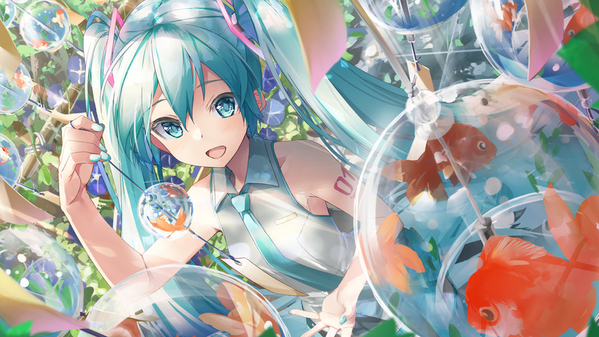 hatsune miku (vocaloid) drawn by daidou_(demitasse)